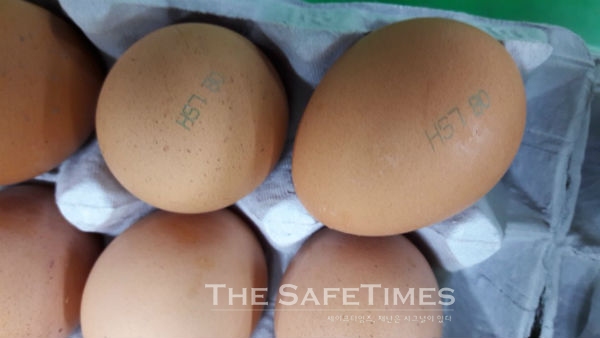 ▲ 피프로닐이 검출된 경기 남양주 마리농장 계란. ⓒ 식약처