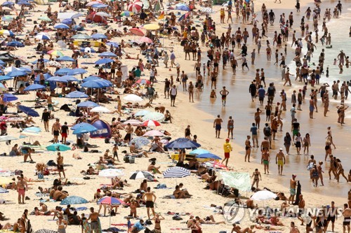 ▲ 폭염 덮친 호주 시드니 해변