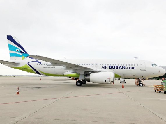 ▲ 에어부산이 올해 처음 신규로 항공기 에어버스 A320-200 기종을 도입했다. ⓒ 에어부산