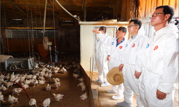 ▲ 김현수 농식품부 차관(오른쪽 두번째)이 전문가들과 폭염 대비 상황을 점검했다. ⓒ 농식품부