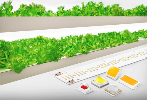 ▲ 삼성전자가 백색빛 기반 식물 생장용 LED 신제품을 출시했다. ⓒ 삼성전자