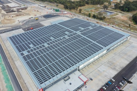 ▲ LG전자가 호주 최대 물류단지에 초고효율 태양광 모듈을 공급했다. ⓒ LG전자