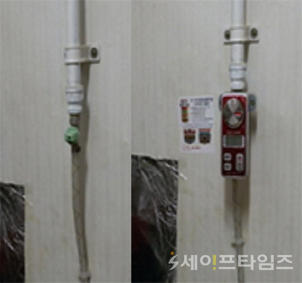 ▲ 서울 용산구가 지난해 설치한 가스타이머. ⓒ 용산구