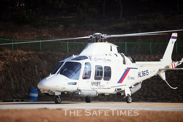 ▲ 응급의료 전용헬기 '닥터헬기'가 운항을 준비하고 있다. ⓒ 세이프타임즈DB