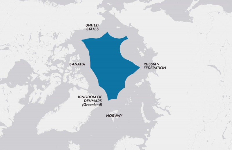 ▲ 중앙 북극해 지도 ⓒ 해양수산부