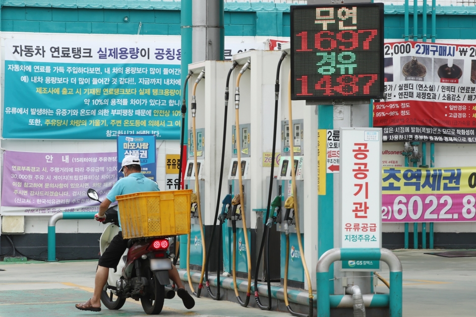 ▲ 전국 주유소 기름값 상승세를 보이고 있다. ⓒ 연합뉴스