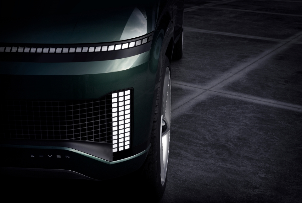 ▲ 현대차가 전기 SUV 콘셉트카 세븐 티저 이미지 공개. ⓒ 현대차