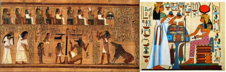 ▲ 이집트 벽화의 부분
