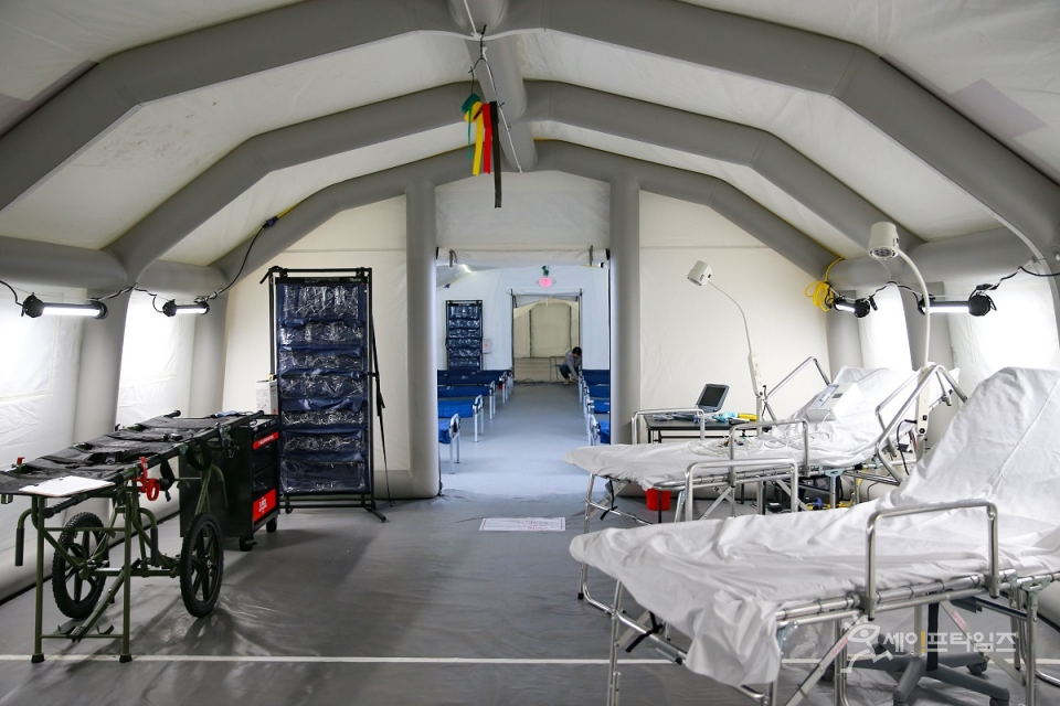 ▲ 시뮬레이션 교육이 진행될 모듈병원 내부모습 ⓒ 고려대의료원