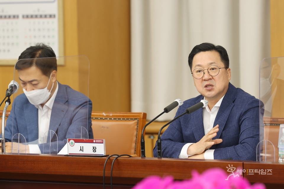 ▲ 이장우 대전시장이 민선8기 첫 간부회의를 열었다. ⓒ 대전시