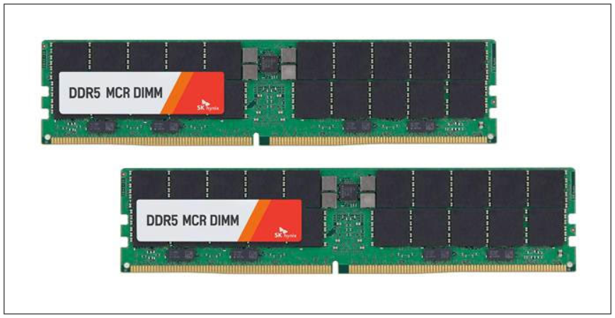 ▲ SK하이닉스가 세계 최초로 개발한 DDR5 MCR DIMM 샘플. ⓒ SK하이닉스