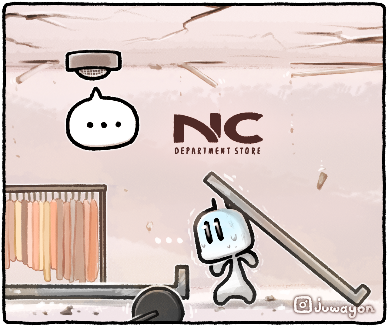 ▲ 천장 석고보드 균열로 영업을 중단했던 NC백화점 야탑점이 사고 5일만에 영업을 재개했다. ⓒ 세이프타임즈