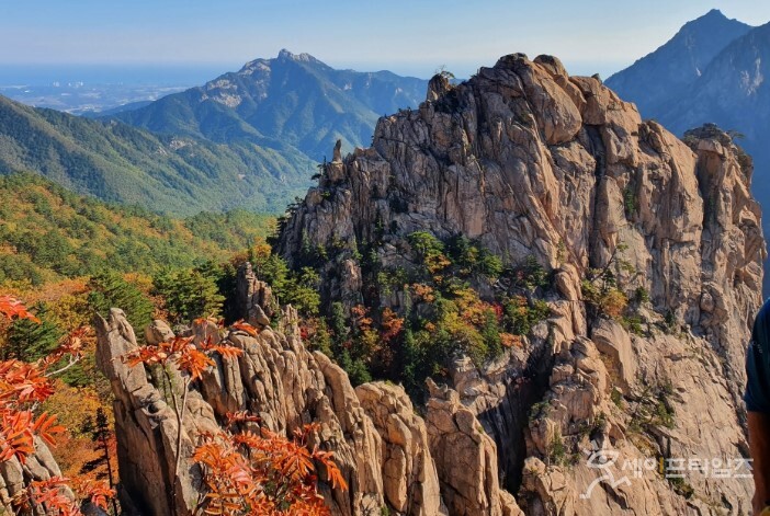 ▲ 설악산이 단풍으로 물들어있다. ⓒ 세이프타임즈