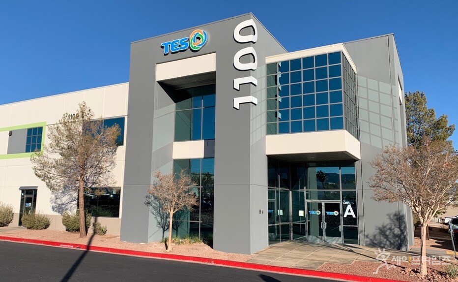 ▲ SK에코플랜트 자회사 테스가 준공한 라스베이거스 공장. ⓒ SK에코플랜트