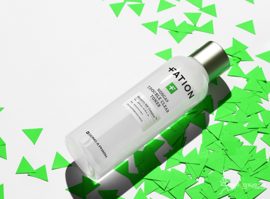 ▲ 동아제약의 더마 코스메틱 브랜드 파티온이 출시한 노스카나인 트러블 클리어 토너. ⓒ 동아제약