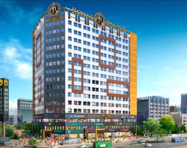 ▲ 다인건설의 로얄팰리스 조감도. ⓒ 다인건설