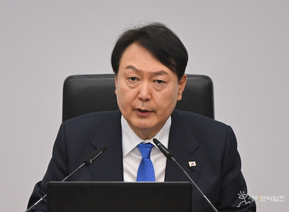 ▲ 윤석열 대통령이 국무회의를 주재하고 있다. ⓒ 대통령실