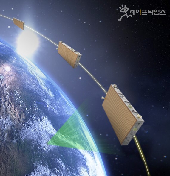 ▲ 한화시스템이 개발하고 있는 초소형 SAR 위성. ⓒ 한화시스템