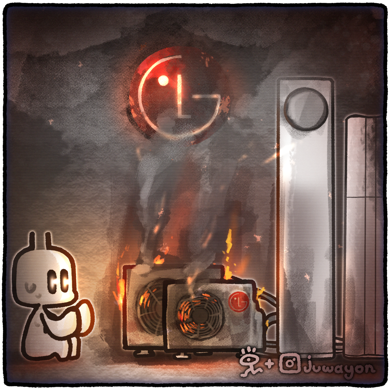 ▲ LG전자의 에어컨 화재 발생 비율이 최근 10년 동안 주요 에어컨 제조사 가운데 가장 높은 것으로 확인됐다. ⓒ 세이프타임즈