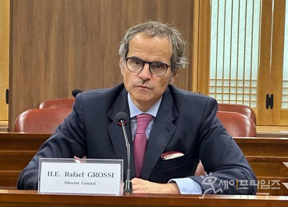 ▲ 라파엘 그로시 IAEA 사무총장이 방한해 면담을 하고 있다. ⓒ 라파엘 그로시 트위터