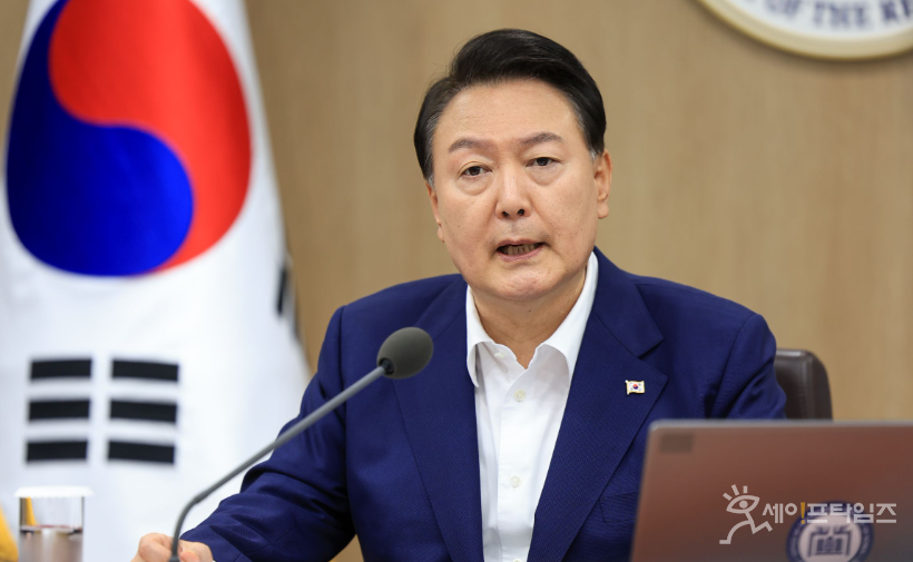 ▲ 윤석열 대통령이 제31회 국무회의 모두발언에서 건설 이권 카르텔 근절을 강력 지시했다.  ⓒ 대통령실