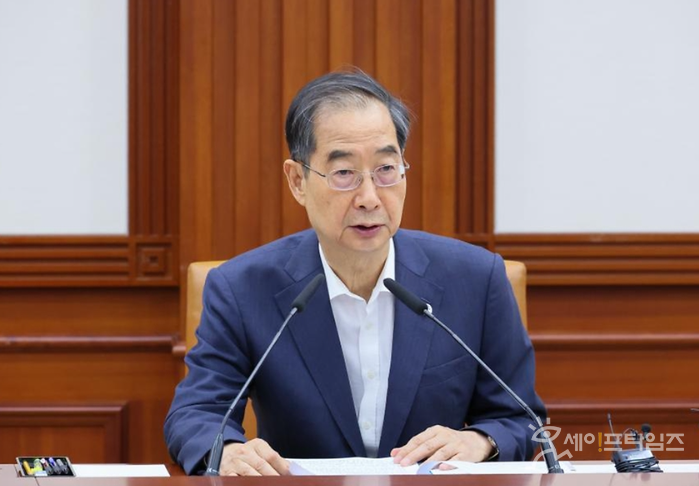 ▲ 한덕수 국무총리가 정부서울청사에서 열린 제28회 국정현안관계장관회의에서 발언하고 있다. ⓒ 총리식