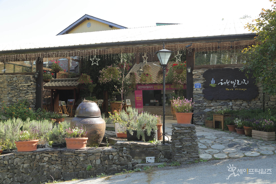 ▲ 홍성열 회장이 운영하는 경기 연천 관광농원 허브빌리지. ⓒ 허브빌리지