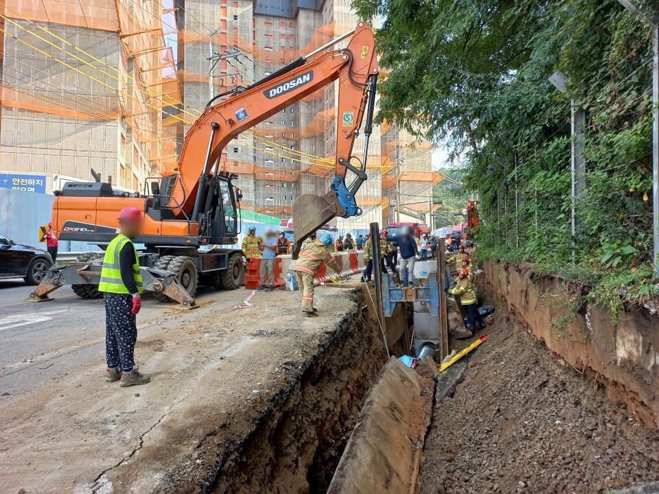 ▲ 경기도 용인시 수지구의 한 근린공원 공사현장에서 노동자가 숨졌다. ⓒ 연합뉴스