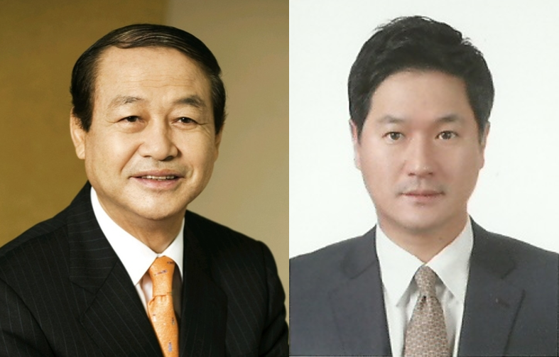 ▲ 전순표 세스코 총회장(왼쪽)과 장남 전찬민 팜클 대표. ⓒ 연합뉴스