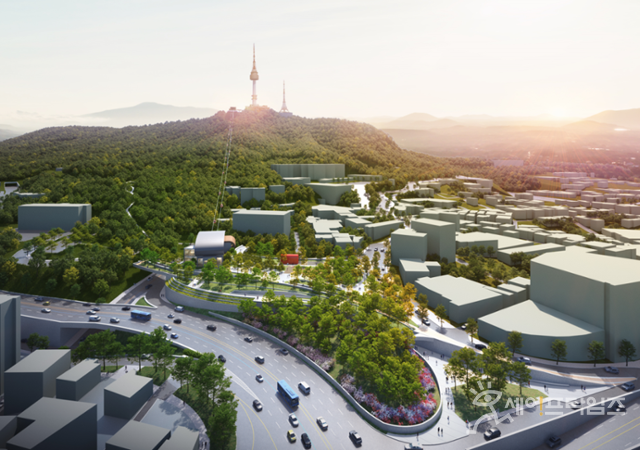 ▲ 서울 남산곤돌라 조감도. ⓒ 서울시 