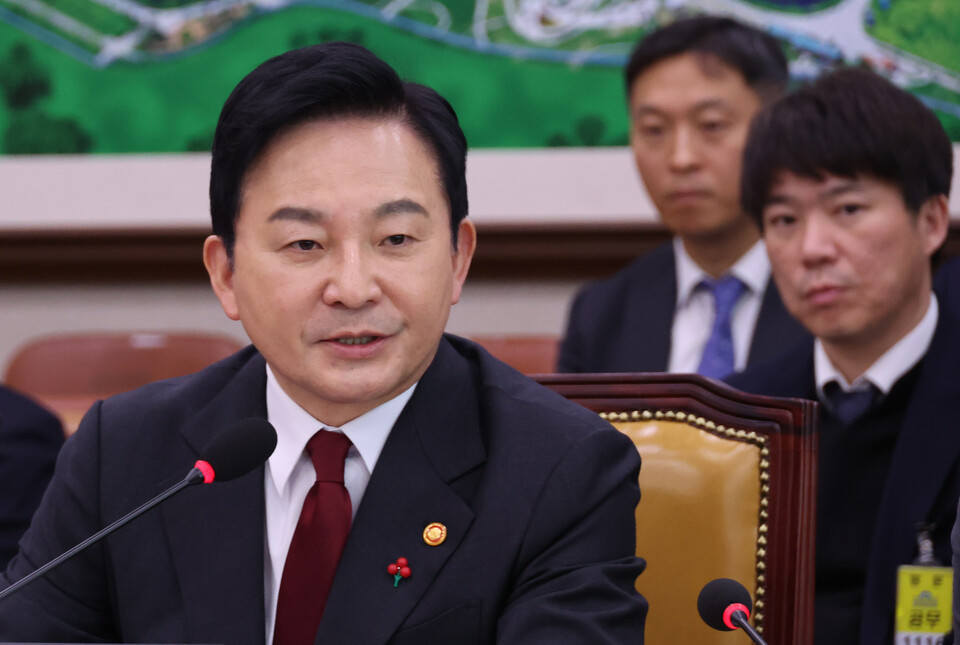 ▲ 원희룡 국토교통부 장관이 지난 5일 국회 국토교통위원회 전체회의에서 답변하고 있다. ⓒ 연합뉴스