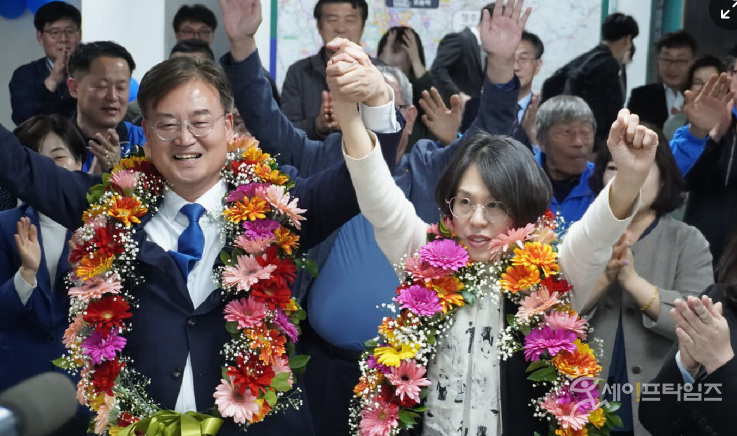 ▲ 제22대 국회의원 선거 충북 청주흥덕 지역구에서 승리한 이연희 더불어민주당 당선인. ⓒ 이연희