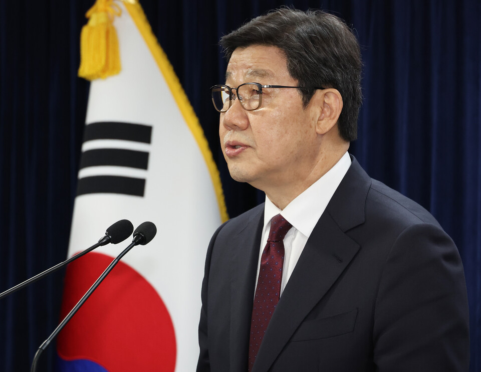 ▲ 노연홍 의료개혁특별위원회 위원장이 의료개혁특별위원회 결과 브리핑을 하고 있다. ⓒ 연합뉴스