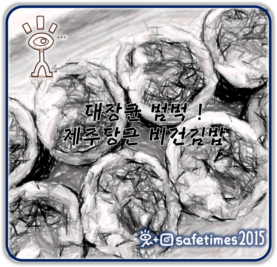 ▲ 식품의약품안전처가 대장균 기준 부적합 판정을 받은 제이비프레시 제주당근 유부우엉 곤약비건김밥 제품에 판매 중단·회수조치를 내렸다. ⓒ 세이프타임즈