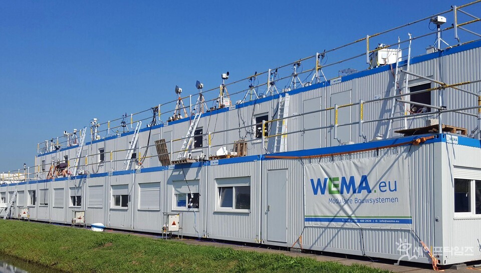 ▲ 2016년 신디-2 캠페인을 위해 각국의 원격 장비들이 설치돼 있다. ⓒ 국립환경과학원