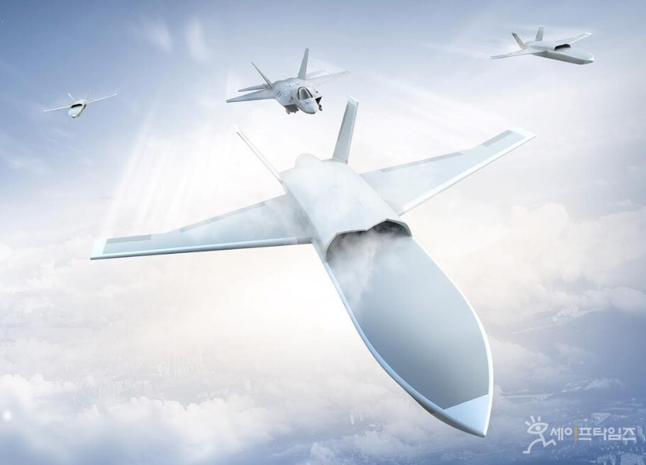 ▲ AESA 레이더가 탑재된 무인편대기. ⓒ 한화시스템