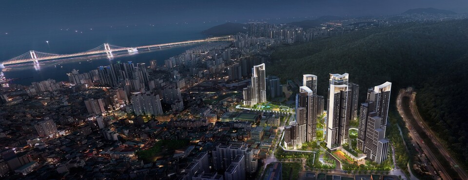 ▲ 부산 수영구 광안3재개발정비사업 조감도. ⓒ 삼성물산