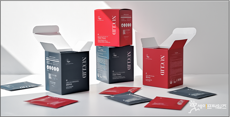 ▲ 환경부 산하 국립낙동강생물자원관의 갈대 유산균 발효 추출 특허기술이 적용돼 출시된 뉴클리드(NUCLID) 클린티슈. ⓒ 환경부