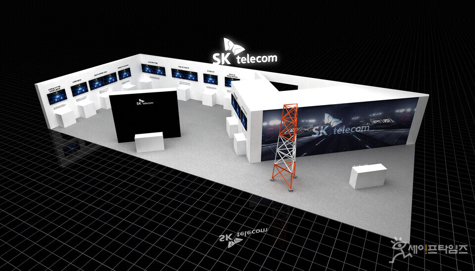 ▲ SK텔레콤 2024 국제안전보건전시회 부스 조감도. ⓒ SKT