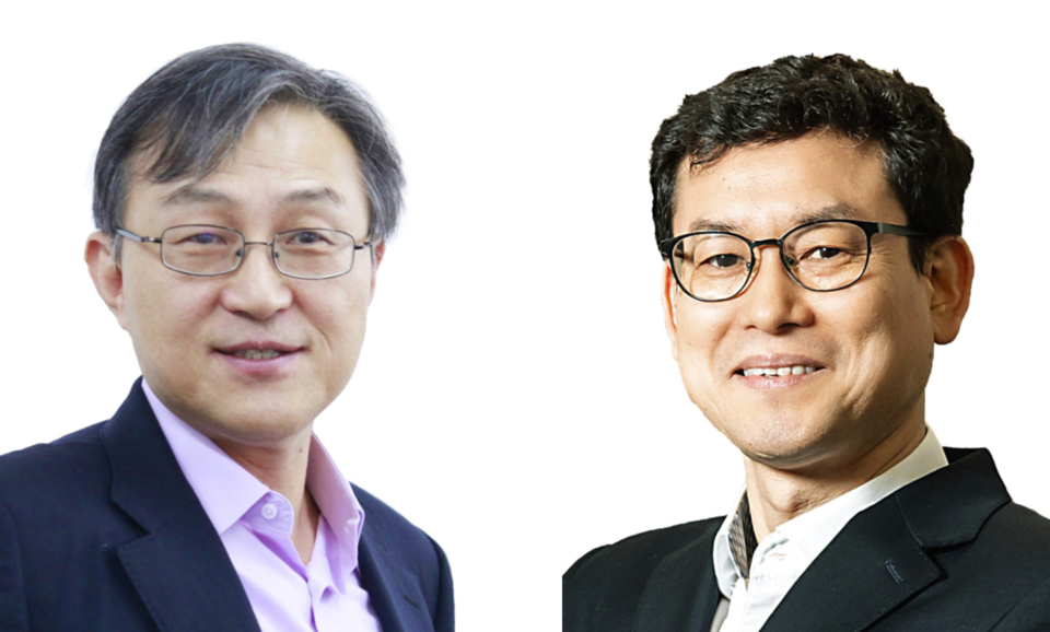 ▲ 강창원 한국과학기술연구원 생명과학과 명예교수(왼쪽)와 홍성철 서울대 물리천문학부 교수 ⓒ 한국과학기술연구원