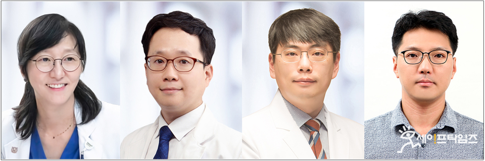 ▲ 서울대병원 연구팀이 대규모 유전체 데이터 분석으로 희귀 신경퇴행성 질환인 신경세포핵내봉입체병의 원인을 발견했다. 왼쪽부터 서울대병원 임상유전체의학과 채종희·문장섭·이승복 교수, 최정민 고려대 의과학과 교수. ⓒ 서울대병원