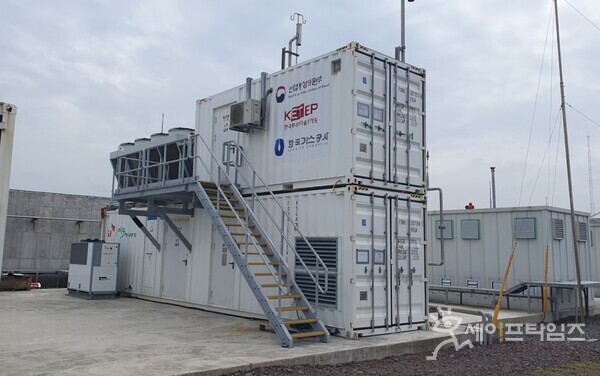 ▲ 한국가스공사가 운영중인 PEM 수전해 시스템의 모습이다. ⓒ 한국가스공사