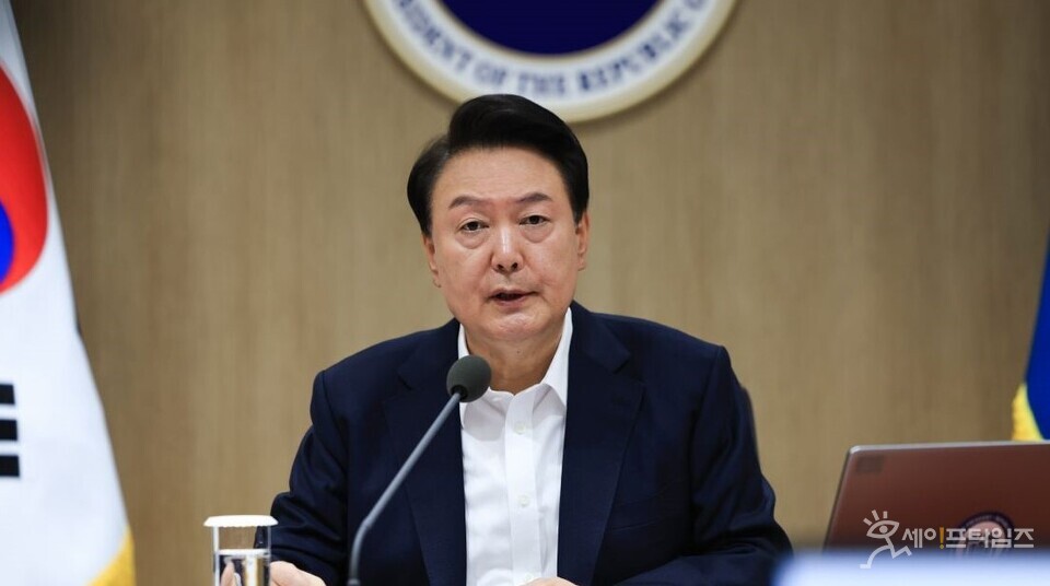 ▲ 윤석열 대통이은 용산 대통령실 국무회의에서 발언하고 있다. ⓒ 대통령실