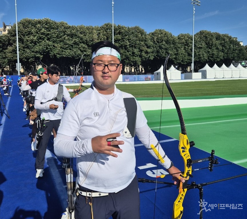  ▲ 김우진 청주시청 소속 선수가 '2024 파리 올림픽' 양궁 남자 개인전 금메달을 땄다. ⓒ 청주시