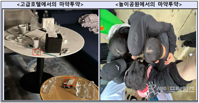 ▲ 대학생 연합 동아리 깐부 소속 회원들이 놀이공원과 고급호텔 등에서 마약을 투약해 검찰에 적발됐다. ⓒ 서울남부지검