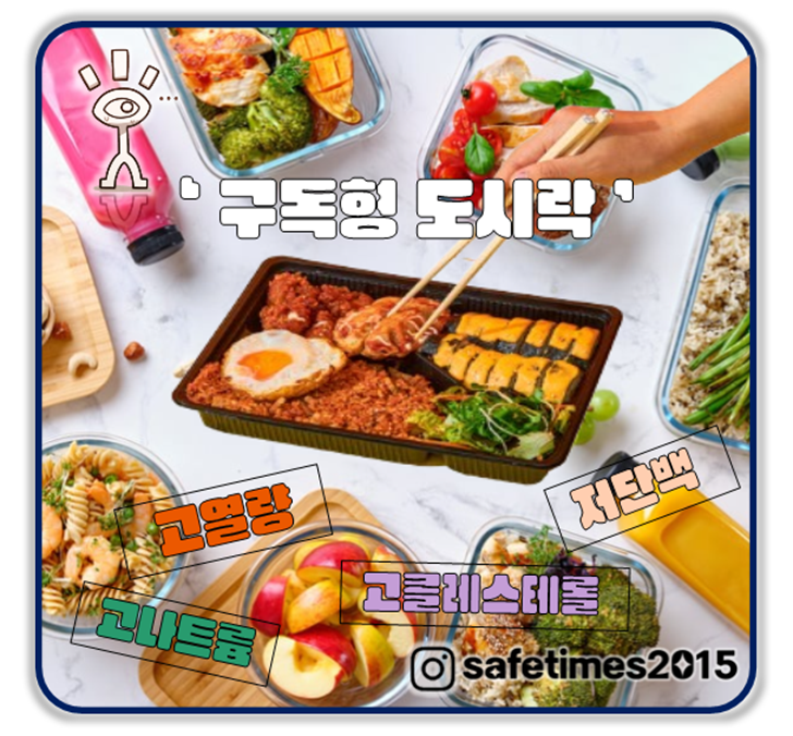 ▲ 한국소비자원이 구독형 도시락의 영양성분 강조 표시와 함량 표시를 조사한 결과 기준에 부적합 것으로 나타났다. ⓒ 세이프타임즈