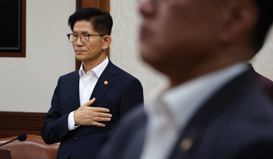 ▲ 김문수 고용노동부 장관이 코로나19 대유행 시절 집회금지명령이 내려진 사랑제일교회 현장예배에 세 차례 참석한 혐의로 형사재판에서 250만원의 벌금형을 선고받았다. ⓒ 세이프타임즈