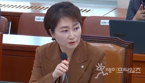 ▲ 더불어민주당 이언주 의원이 한국전력공사 본사에서 열린 산업통산자원중소벤처기업위원회 국정감사에서 질의하고 있다. ⓒ 국회방송