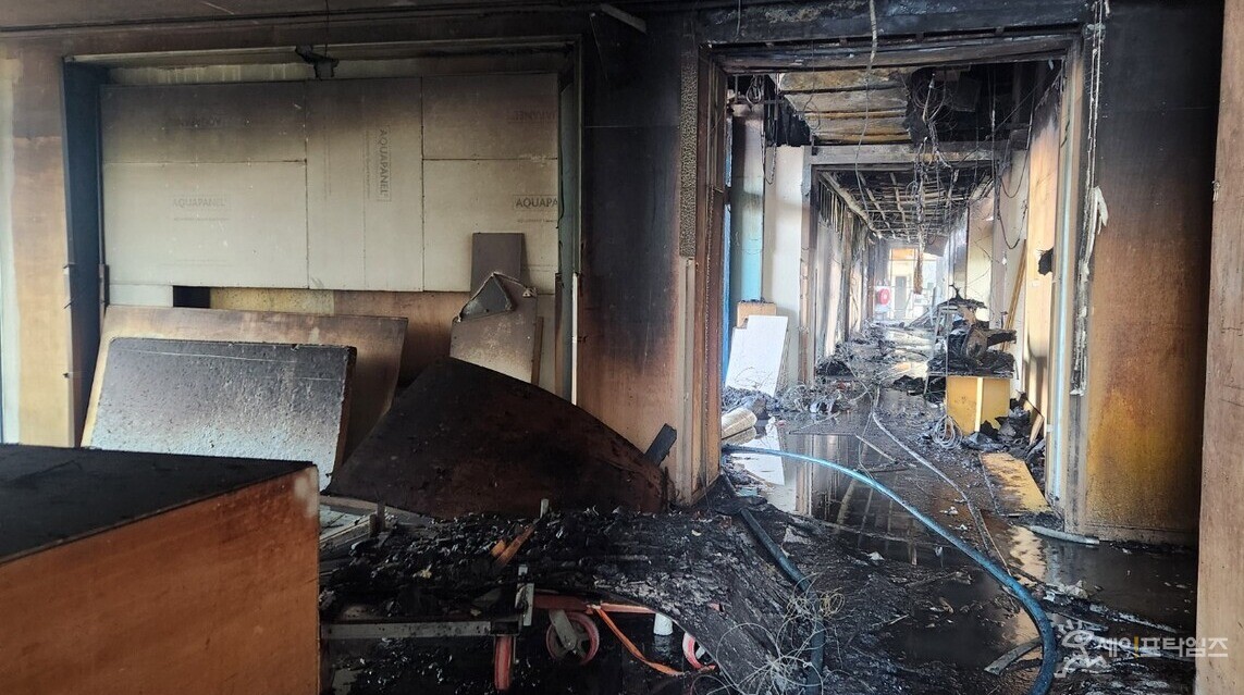  ▲ 부산 반얀트리 호텔 공사장 화재현장. ⓒ 부산소방재난본부