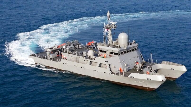 ▲ HJ중공업은 한국 해군을 위한 다목적훈련지원정 4척을 건조했다. ⓒ HJ중공업